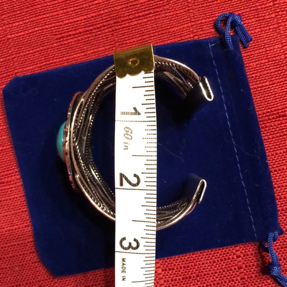 Turquoise Cuff Bracelet - Picture 5 of 6